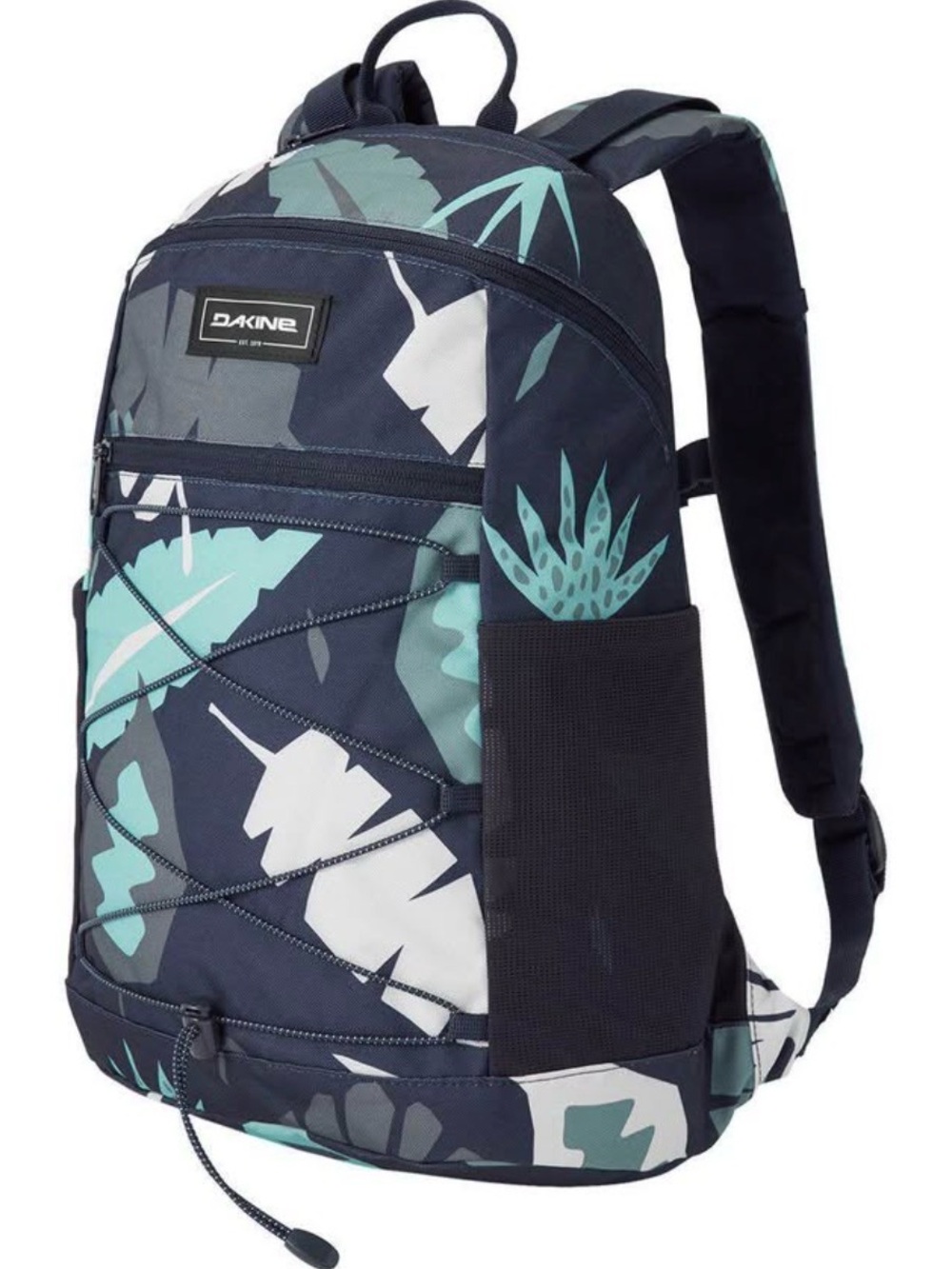 Dakine Navy, Teal & White Tropical Leaf 18L Backpack